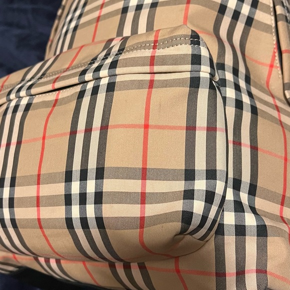 Unisex Burberry Vintage Check Nylon Backpack - Picture 14 of 16